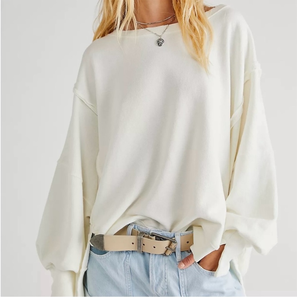 We the Free White Camden Sweatshirt